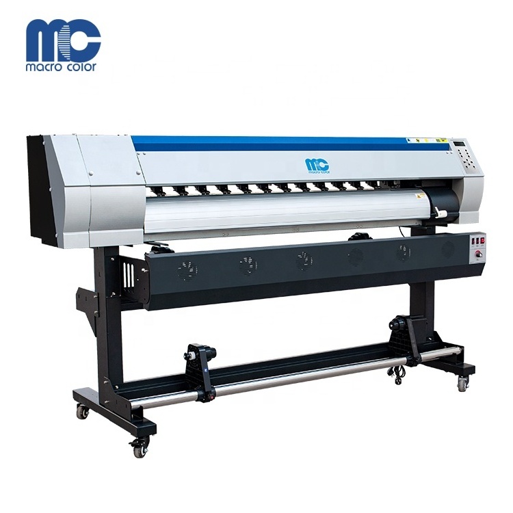 MC 1.9m large format printer cheaper i3200  head ink printing machine eco solvent single head printer fabric printing machine