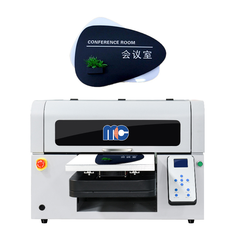 best mini printer A3 uv flatbed printer portable sticker printer small uv printing machine for small business bottle board