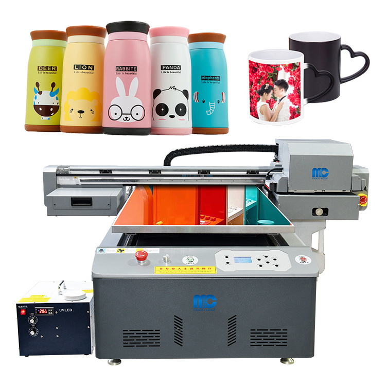 MC600*900mm 3pcs xp600 head printer promotional items flatbed uv printing machines