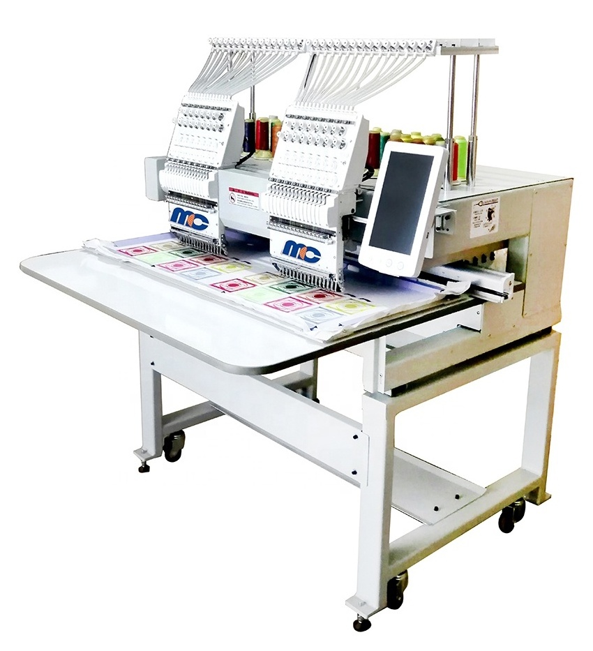 China supplier cheapest 1/2/4 heads 9/12/15 needles auto smart home clothes garment factory use embroidery machine