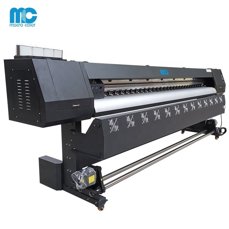 High precision industrial large format printer 3200mm 10ft solvent printer for wallpaper vinyl banner stickers printing machine