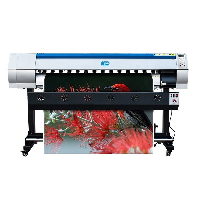 MC 1.9m large format printer cheaper i3200  head ink printing machine eco solvent single head printer fabric printing machine