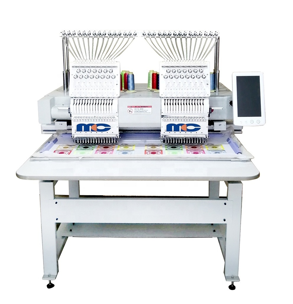 China supplier cheapest 1/2/4 heads 9/12/15 needles auto smart home clothes garment factory use embroidery machine