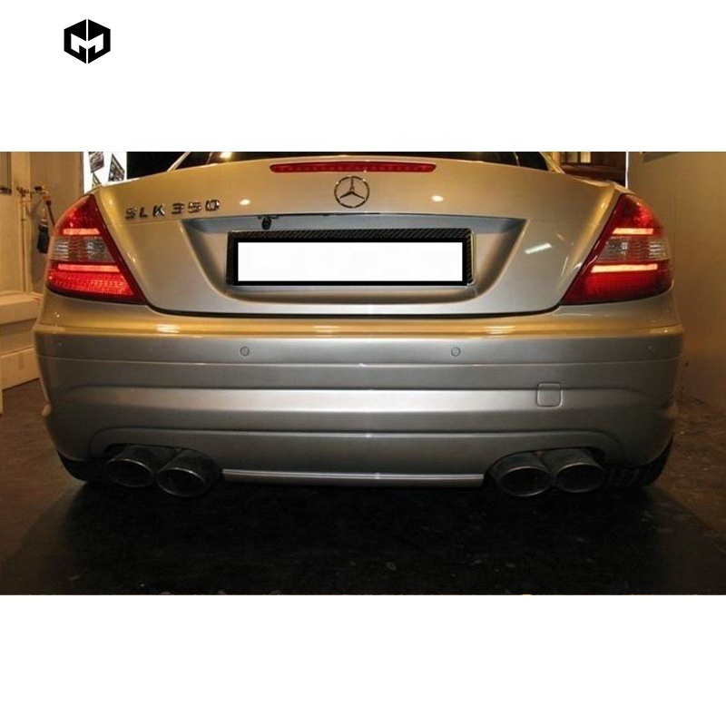 Fiberglass Front Rear Bumpers Side Skirts LED Lights Upgrade AMG Body Kit For Mercedes Benz SLK R171 to SLK55 AMG