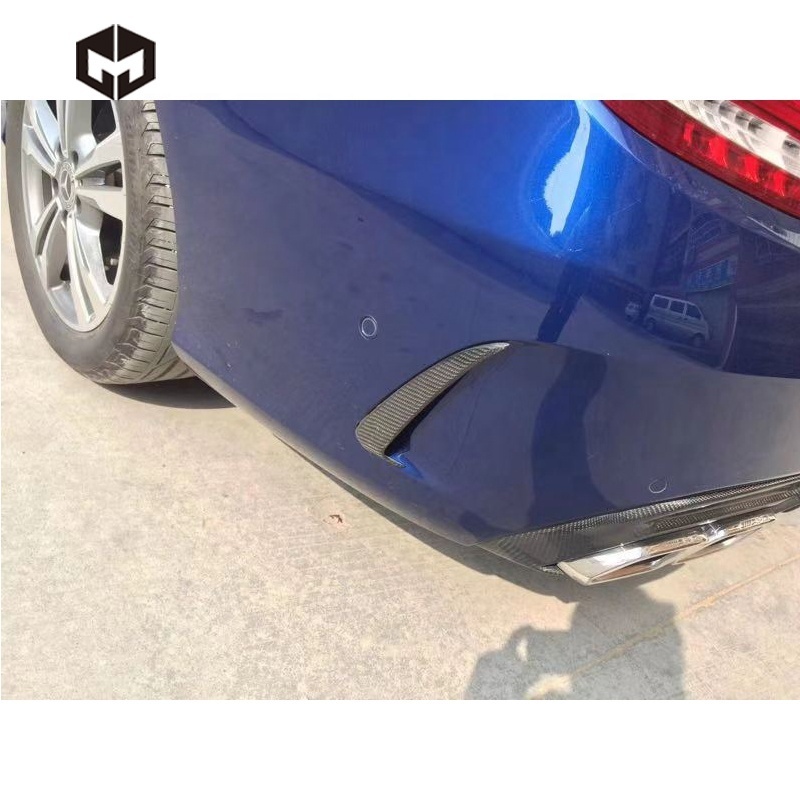 Carbon Fiber Rear Bumper Trimming Canards Splitters for Mercedes Ben z C Class W205 C63 AMG Coupe Sedan