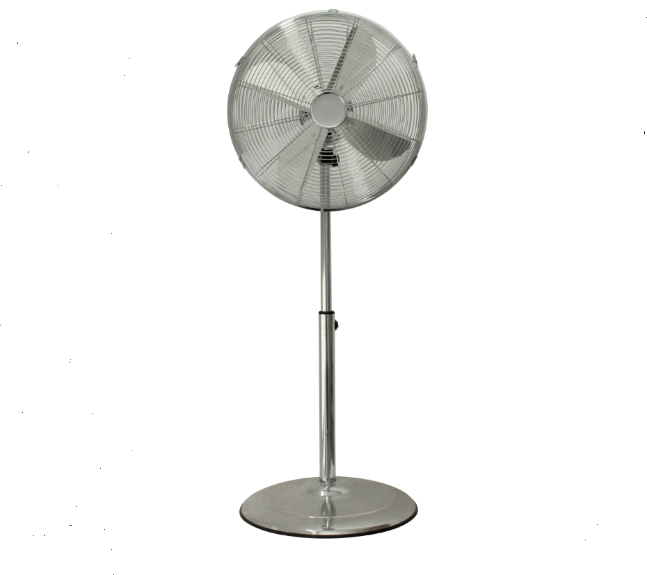 16Inch Hot Sale  60W 4 Aluminum Blades Retro Metal Chrome Pedestal Stand Home Fan