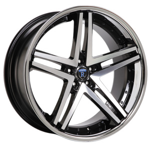 High quality custom 16 to 19" forged split wheel step lips silver center deep dish alloy wheels for track and cars at low price