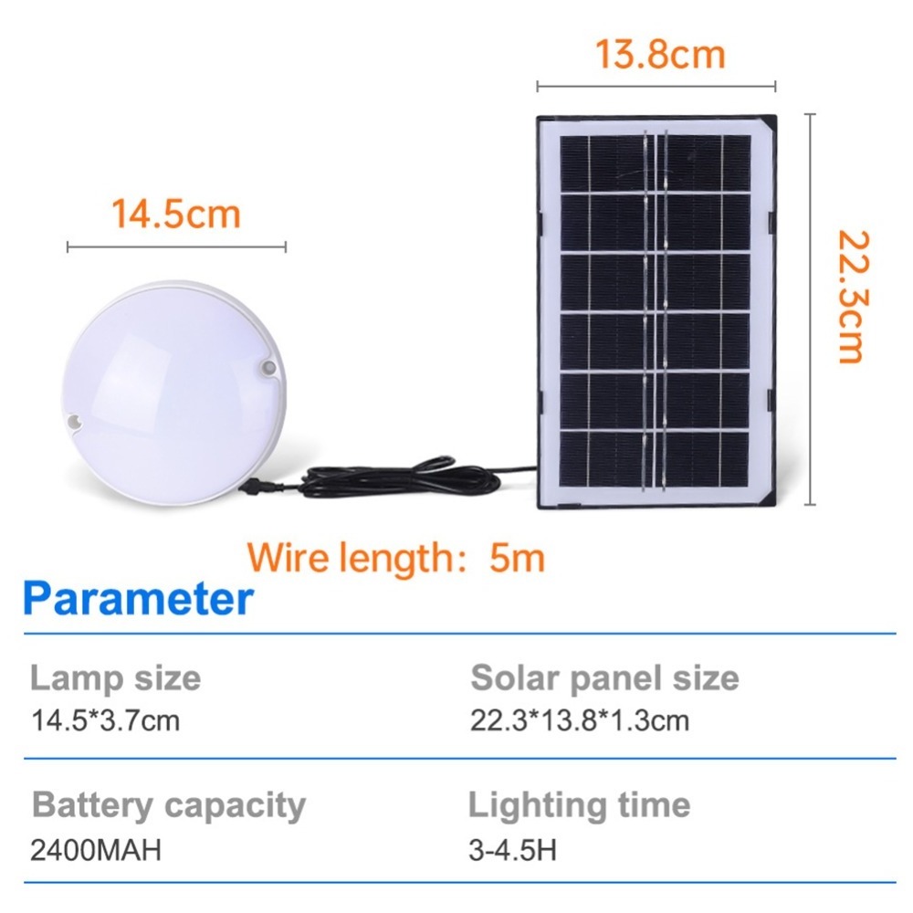 18W White Remote LED Indoor Solar Ceiling Light For Home