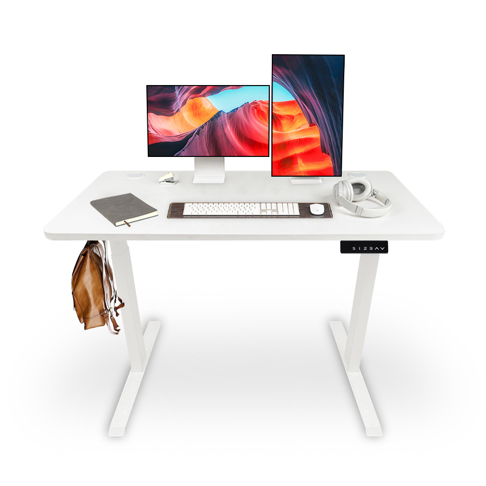 Mction Dual Motor Electric Adjustable Standing Desk,Height Adjustable Desk Frame Sit Stand Desk luxury office furniture