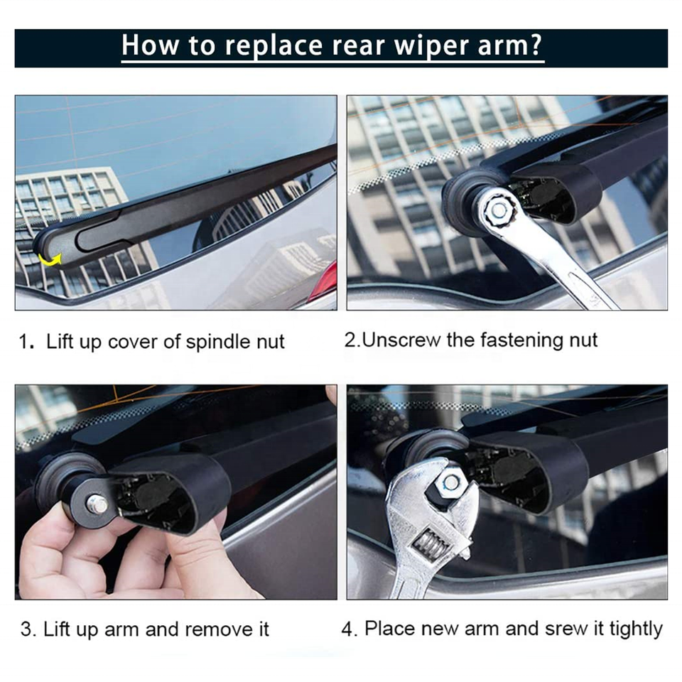 Hot Selling High Quality 16 Inches Universal Auto Rear Wiper Car Rear Wiper Arm For Fiat Palio Weekend