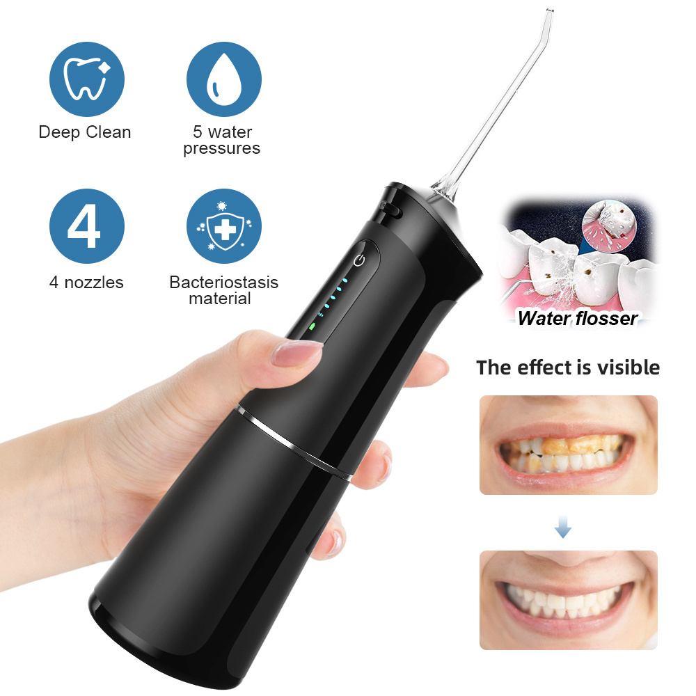 Electric Dental irrigation oral health Cleaning Plaque Water Flusher Teeth Care handle cordless jet pick air water flosser