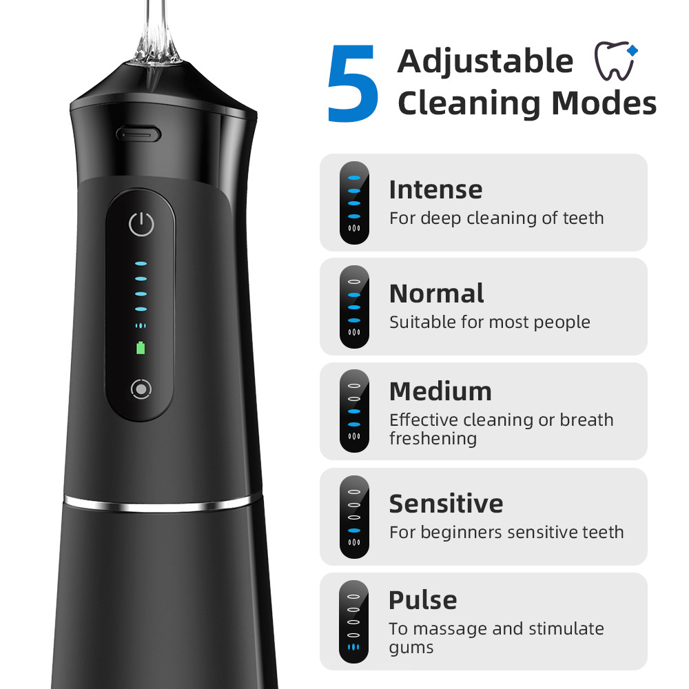 Electric Dental irrigation oral health Cleaning Plaque Water Flusher Teeth Care handle cordless jet pick air water flosser