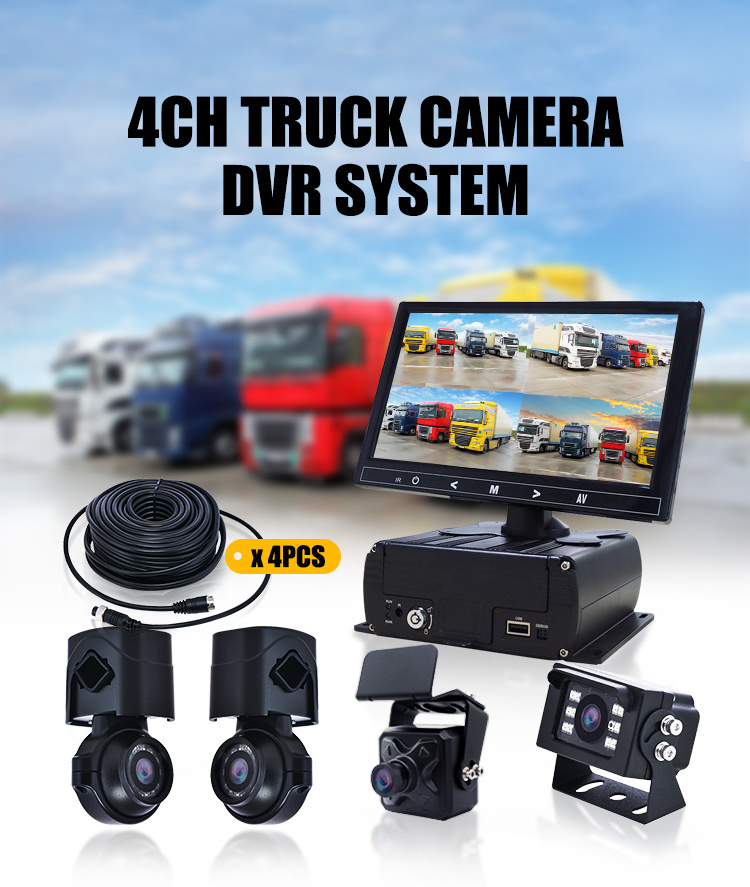 Mcy 4G Gps Wifi 4 Camera Dvr Recorder 4Ch 4 Channel Bus Truck Mobile Kit Mdvr For Car Vehicle Cctv