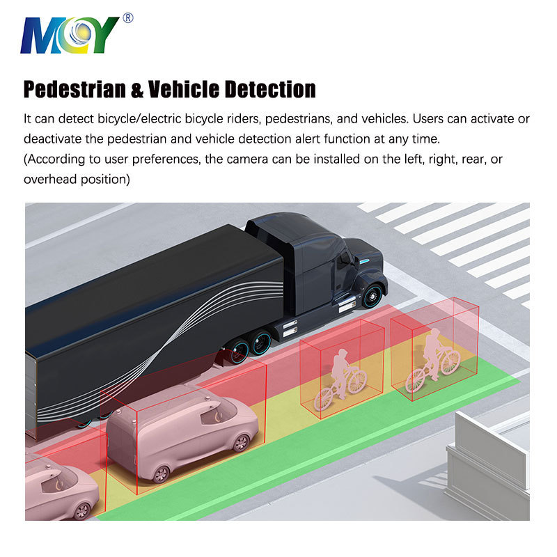 MCY AI Camera Collision Warning Alarm Alert Proximity Detection For Forklift Pedestrian Safety