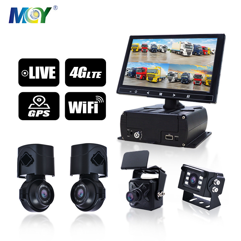 Mcy 4G Gps Wifi 4 Camera Dvr Recorder 4Ch 4 Channel Bus Truck Mobile Kit Mdvr For Car Vehicle Cctv