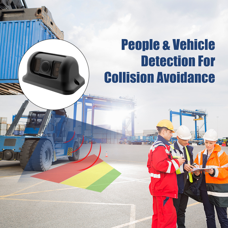 MCY AI Camera Collision Warning Alarm Alert Proximity Detection For Forklift Pedestrian Safety