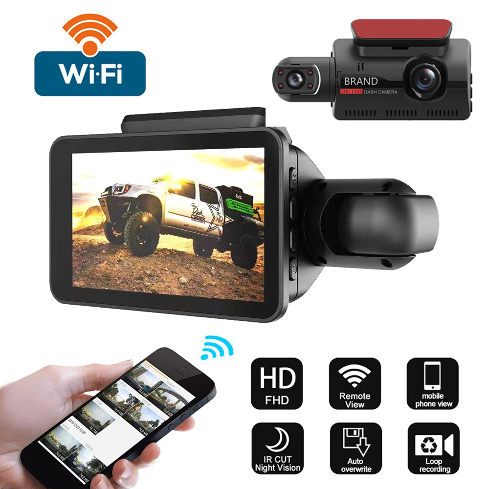 OEM&ODM DVR car camera recorder black box night vision 1080P loop recording WIFI dash video cam drivine recorder dashcom