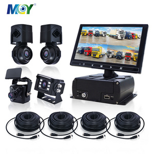 4CH HDD SSD MDVR Blackbox DVR 24V Bus Truck 4 Camera Surround View 1080p AHD Dvr Camera Truck Black Box Recorder Camera System