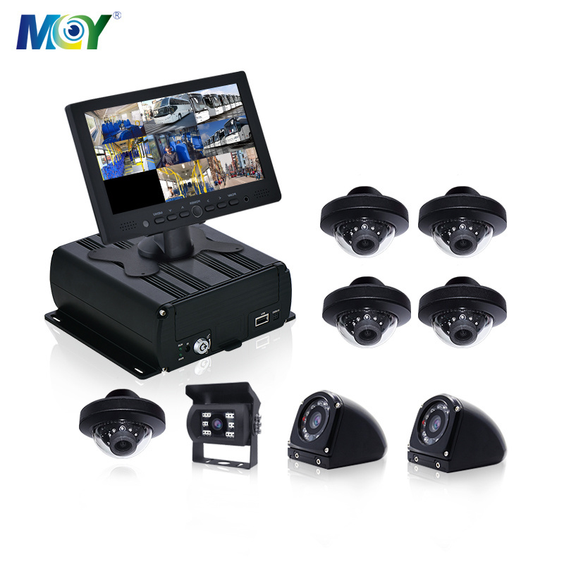 4CH 8CH Front Inside Side Rear View GPS Tracking CCTV Security Camera For Buses MDVR mobile dvr 8 channel 1080p