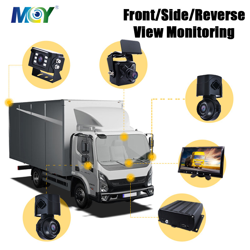 4CH HDD SSD MDVR Blackbox DVR 24V Bus Truck 4 Camera Surround View 1080p AHD Dvr Camera Truck Black Box Recorder Camera System