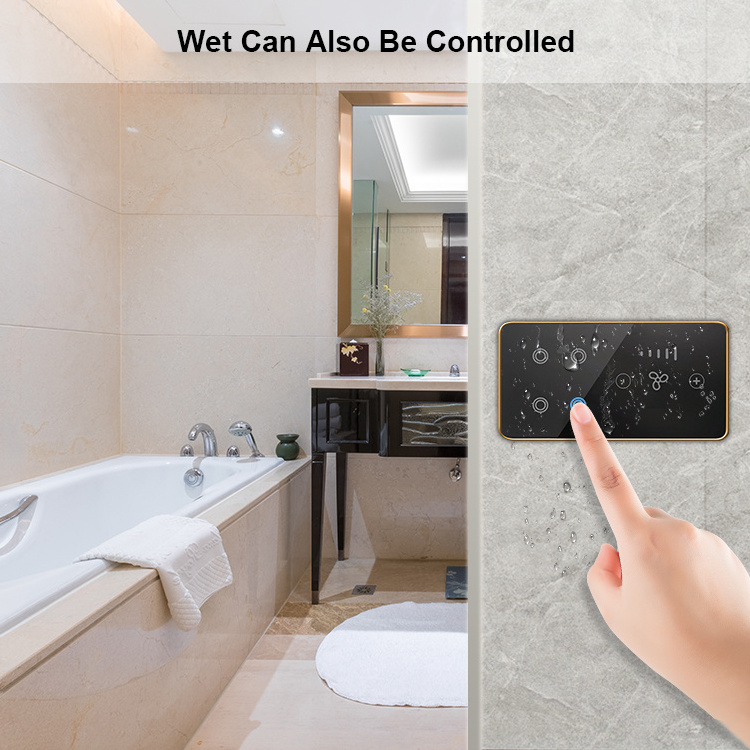 Switch Tempered Glass, Light Switch Touch Panel Glass,Electrical Wall Switches