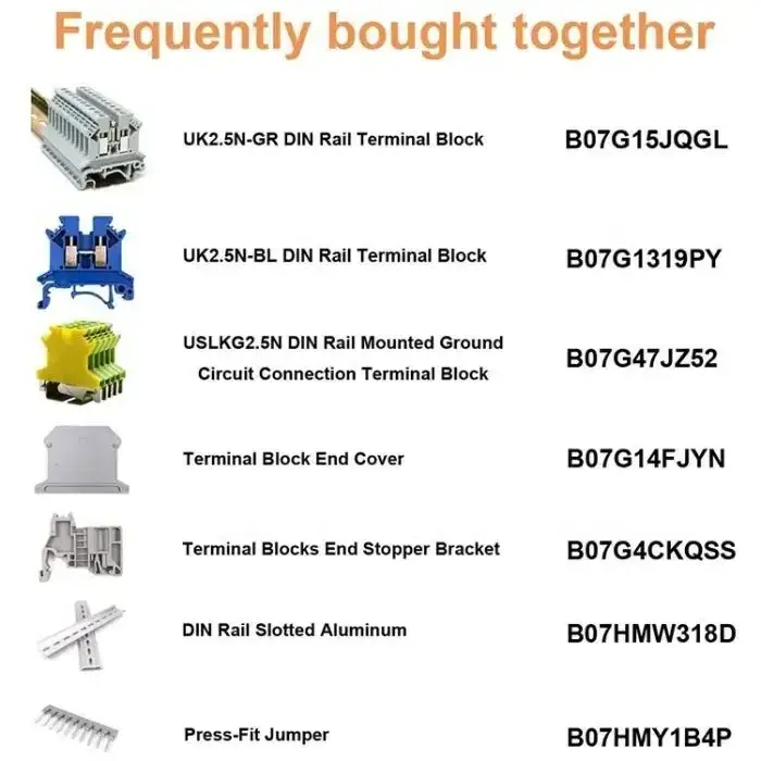 UK 2.5B Factory Price Plastic PA66 Feed Throught Panel Mounted Wire Connection Universal Screw Din Rail Terminal Block