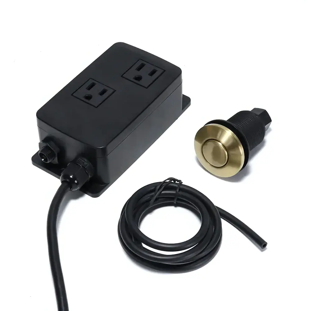 Air Button Switch For Garbage Disposal And Food Waste With Socket Box