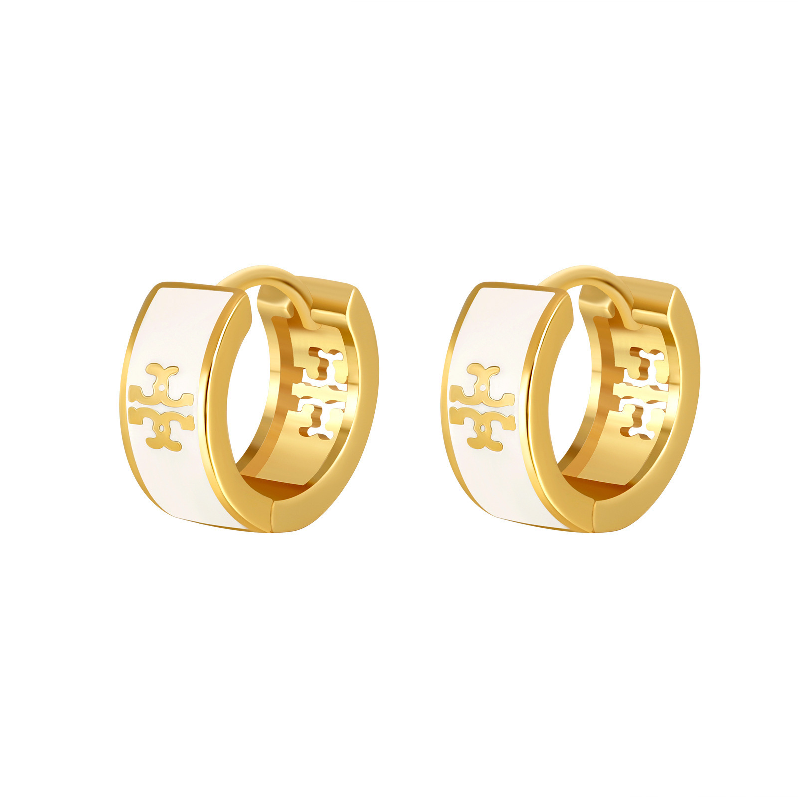 Fine Jewelry Earrings High Quality Fashion Jewelry  Inspired Designer Hoop Earrings 18K Gold Plated Huggies  Earrings