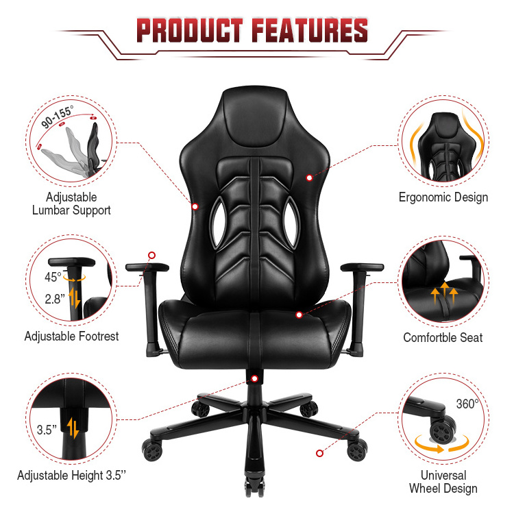 Factory Direct Price Ergonomic High Back Office Recliner Zero Gravity Gaming Chair with Armrest