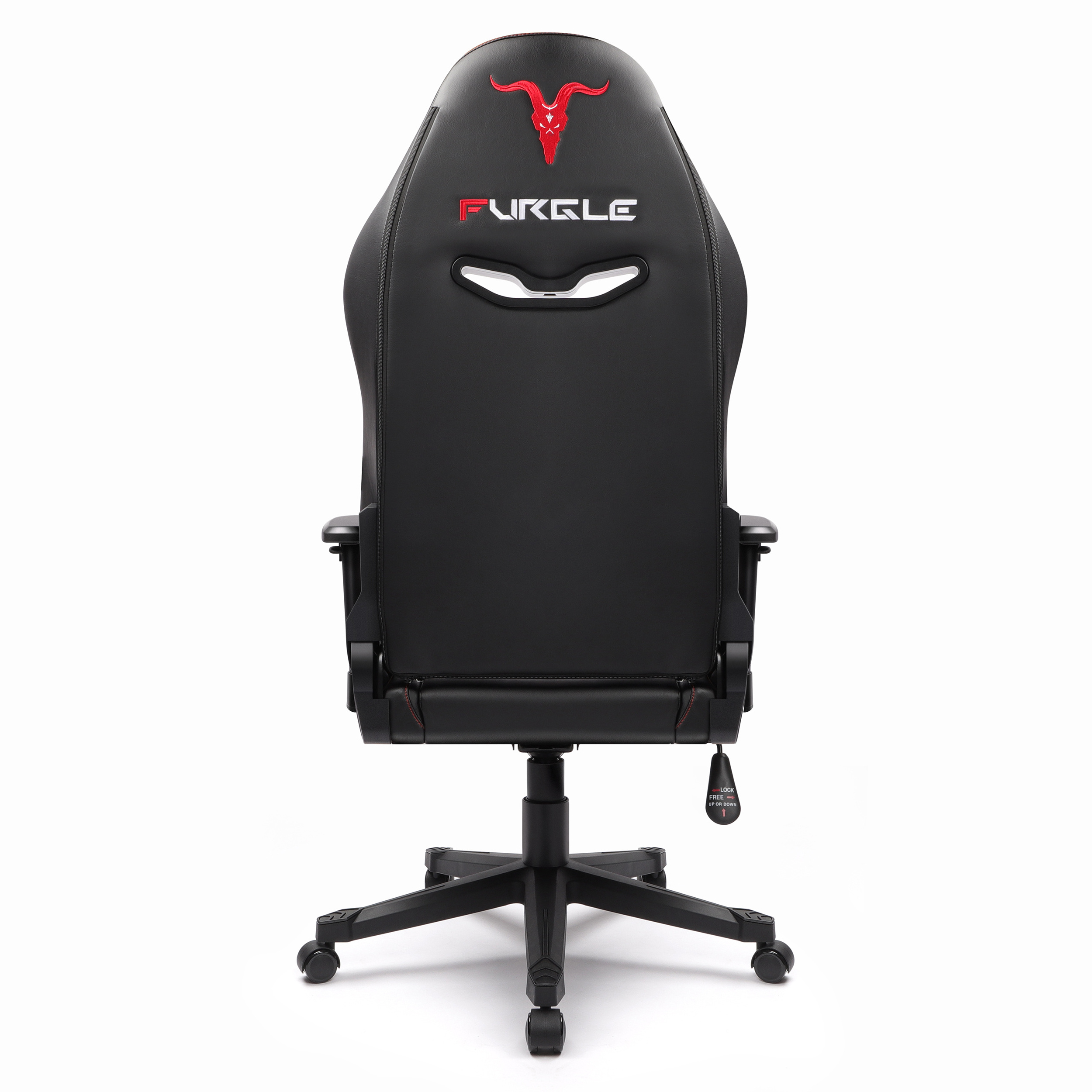 RTS Hign Quality Adult Black and Red Leather Office Racing Gaming Chair with Armrest Parts