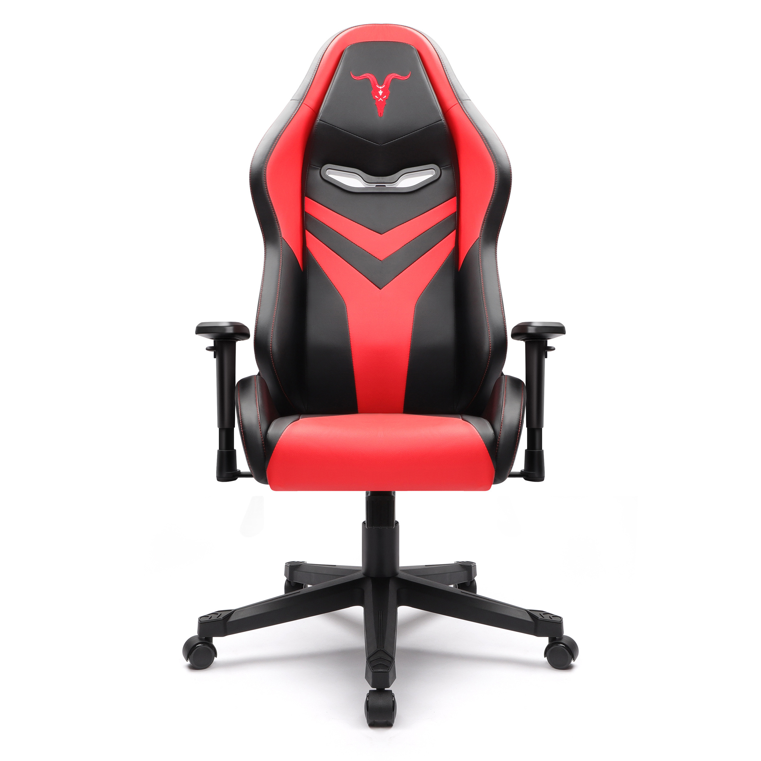 RTS Hign Quality Adult Black and Red Leather Office Racing Gaming Chair with Armrest Parts