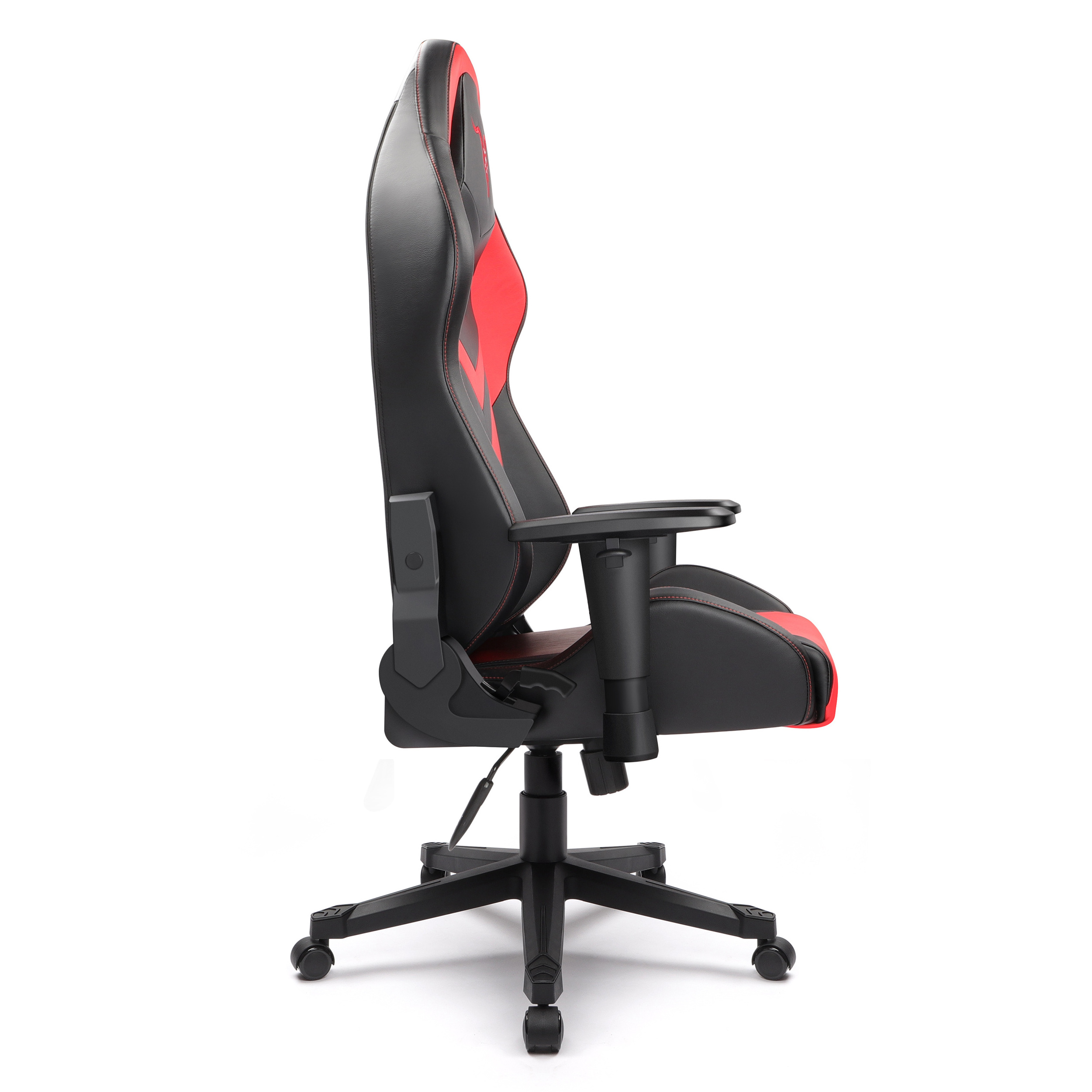 RTS Hign Quality Adult Black and Red Leather Office Racing Gaming Chair with Armrest Parts