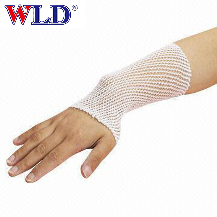 Hot selling cotton elastic tubular net bandage