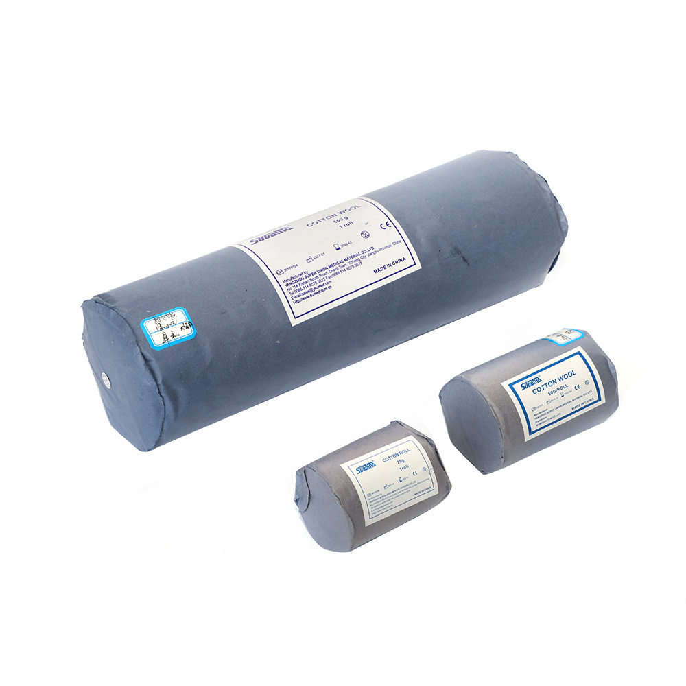 medical absorbent big cotton fabric roll bulk package