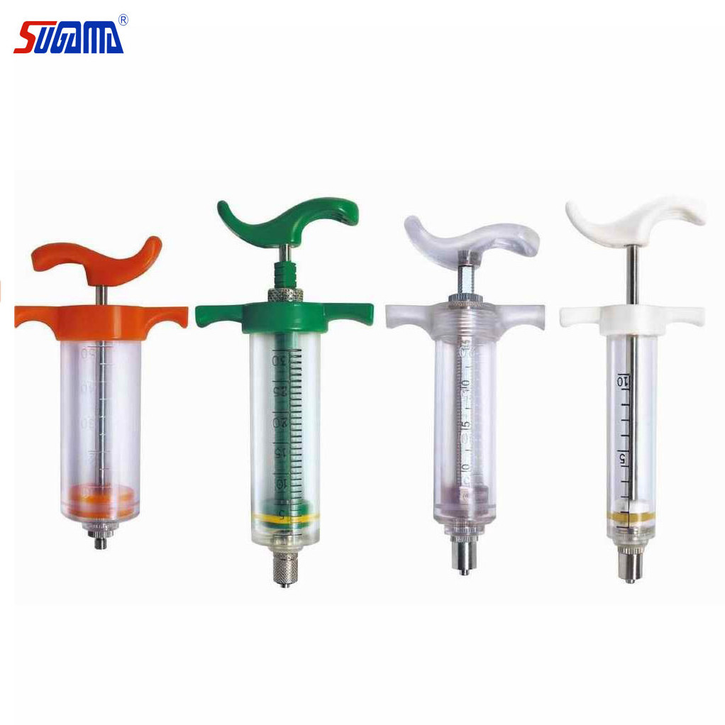 10ml continuous animal veterinary catheter tip irrigating pistol syringe