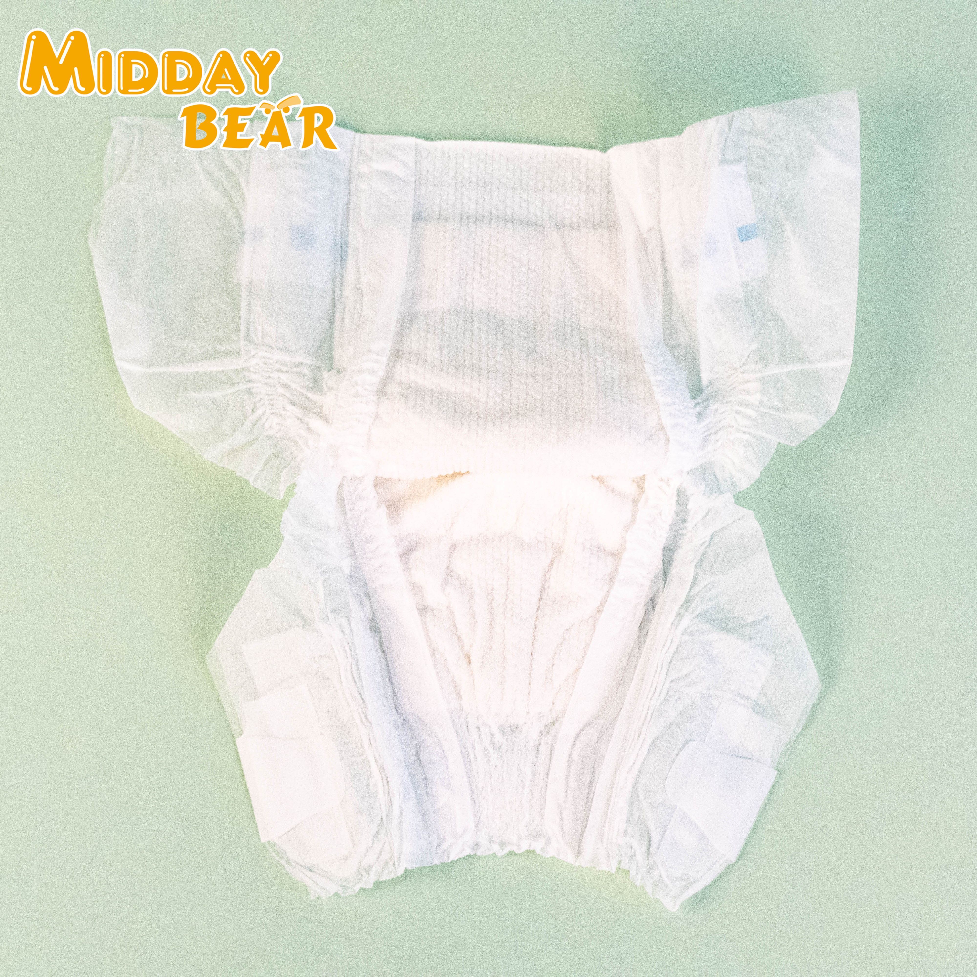 Midday bear diaper factory couches dipers soft care korean baby diapers daipers