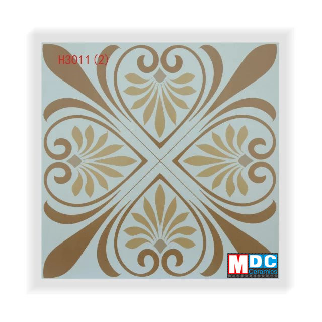 300*300mm wholesale flower pattern spanish design porcelain floor tile price from foshan MDC