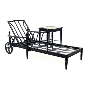 aluminum folding webbed lawn chair chaise lounge chair  lying  bed