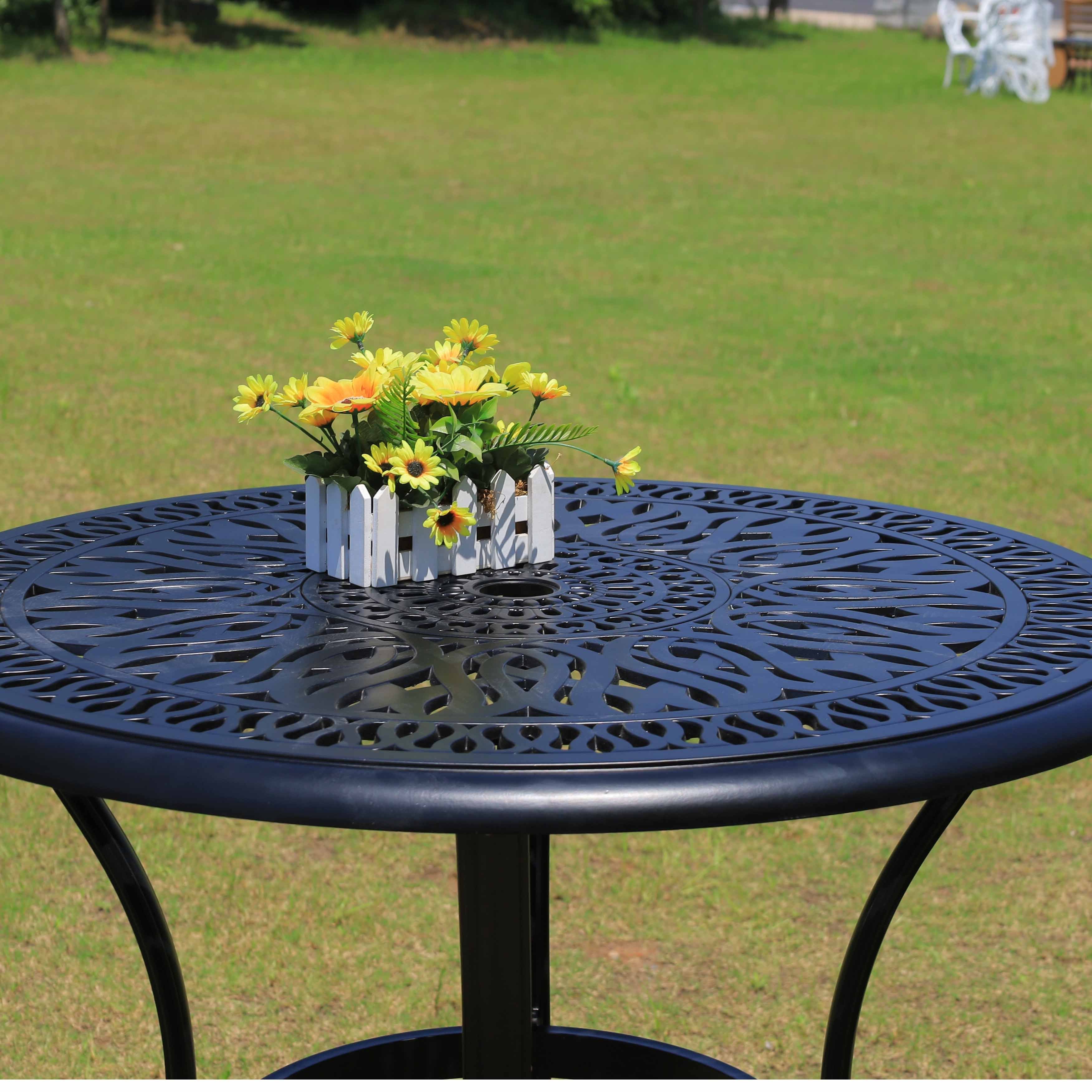 Metal outdoor furniture  used high back modern metal swivel chair patio furniture restaurant