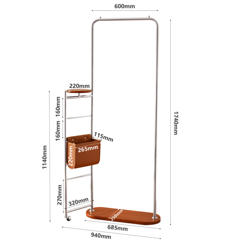 MD heart furniture|Removable stainless steel solid wood storage with Italian floor standing storage and bedroom shelf