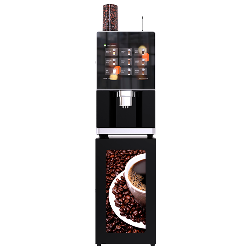 Table-Top Commercial 17 Inches Smart Web Management System Freshly 9 Kinds Hot Drinks Coffee Vending Machine for Sale