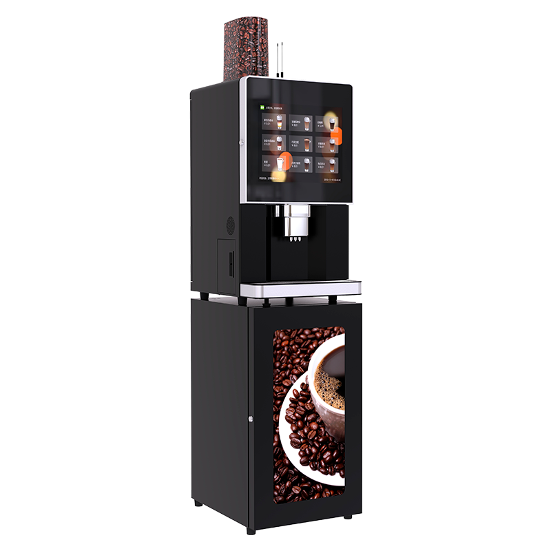 Table-Top Commercial 17 Inches Smart Web Management System Freshly 9 Kinds Hot Drinks Coffee Vending Machine for Sale