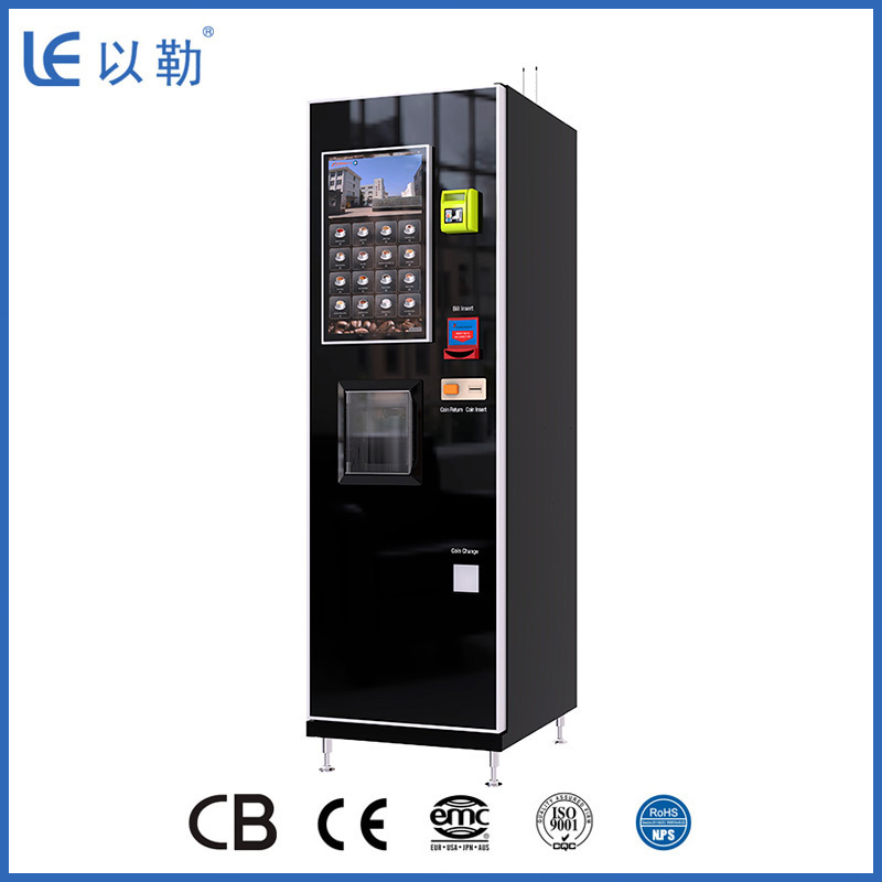 Vending Machine New Smart Self-Service Freshly Ground Hot Coffee Vending Machine with Ice Maker