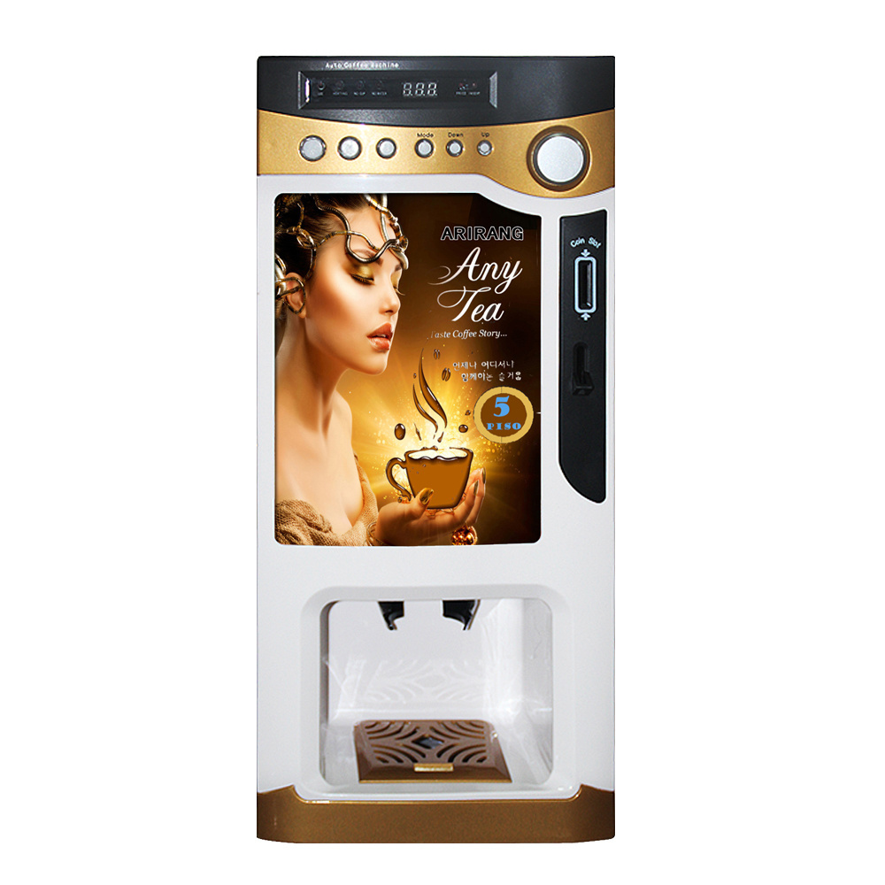 LE303V Levending Fully Automatic Coin Operated Instant Small Hot Chocolate Tea Turkish Coffee Vending Machine