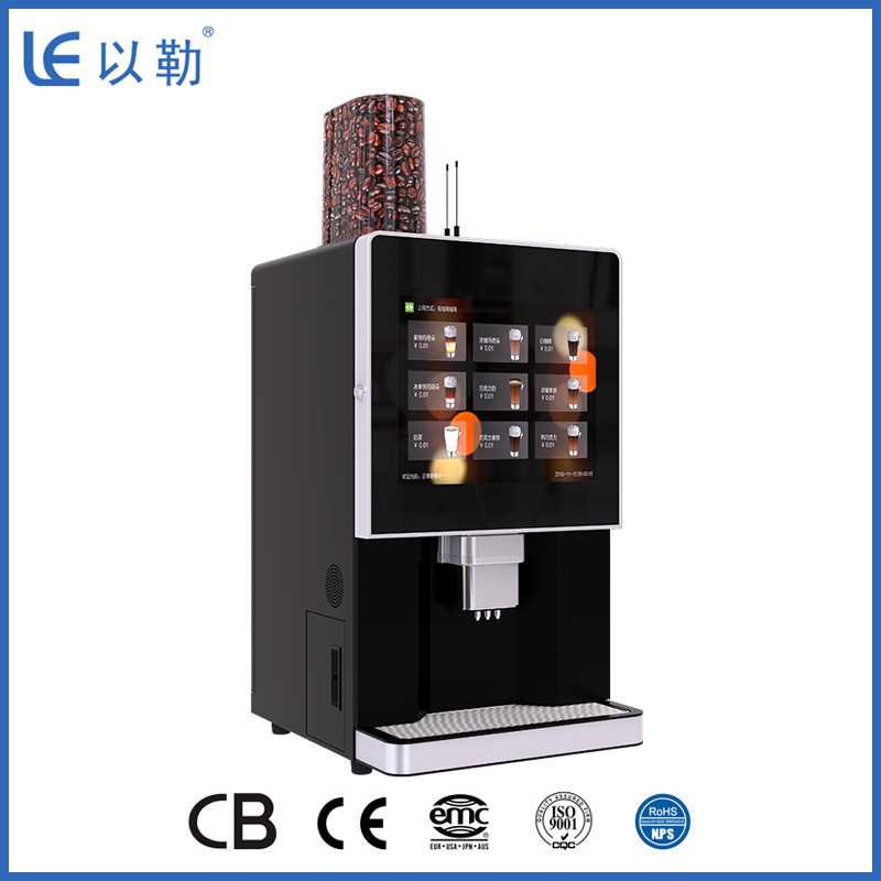 Table Top Coffee Hot Chocolate  Freshly Espresso Automatic Commercial Small Coffee Vending Machine with Grinder