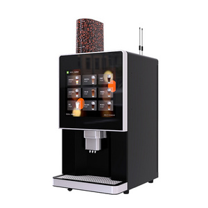 Table Top Commercial Automatic Fully 17 Inches Touch Screen 12 Kinds of Hot Fresh Grind Coffee Vending Machine for Sale