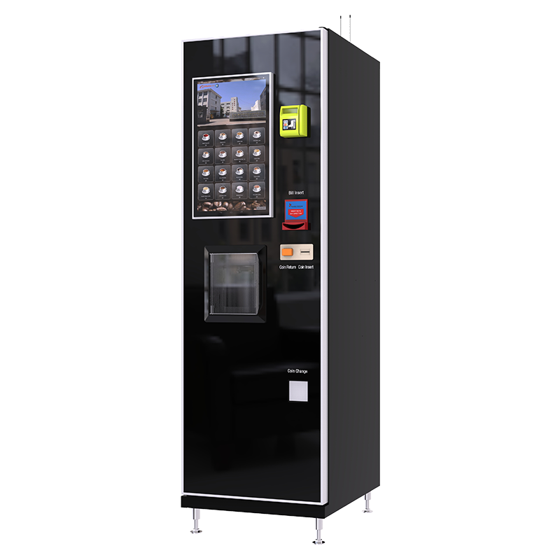 High Quality 22 Inches Touch Screen Commercial 16 Kinds of Hot Fresh Ground Coffee Vending Machine for Business