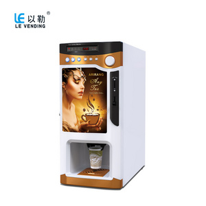 Coin Operated Auto Cup Cappuccino Coffee Hot Chocolate Vending Machine