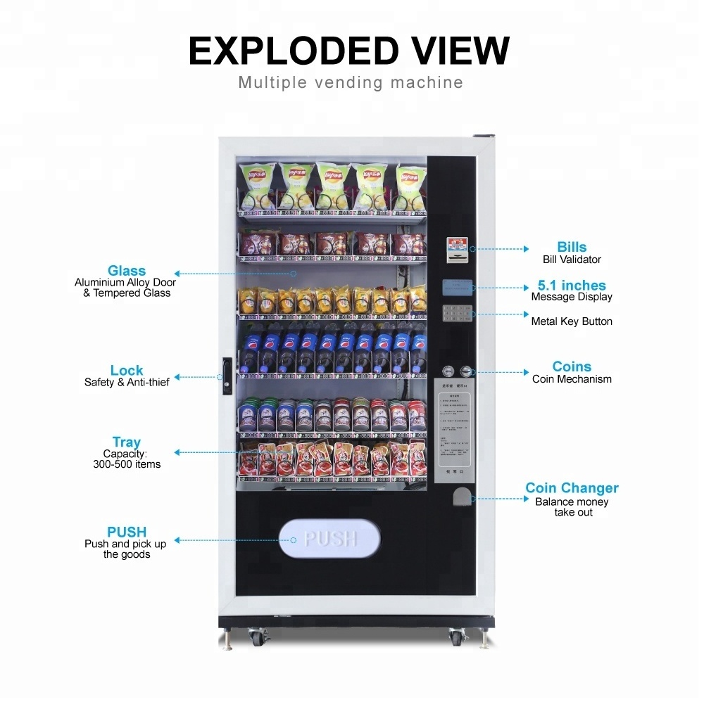 Beverage /Snack/Food/Drink /Soda 24-hour Automatic Vending Machine LE205B