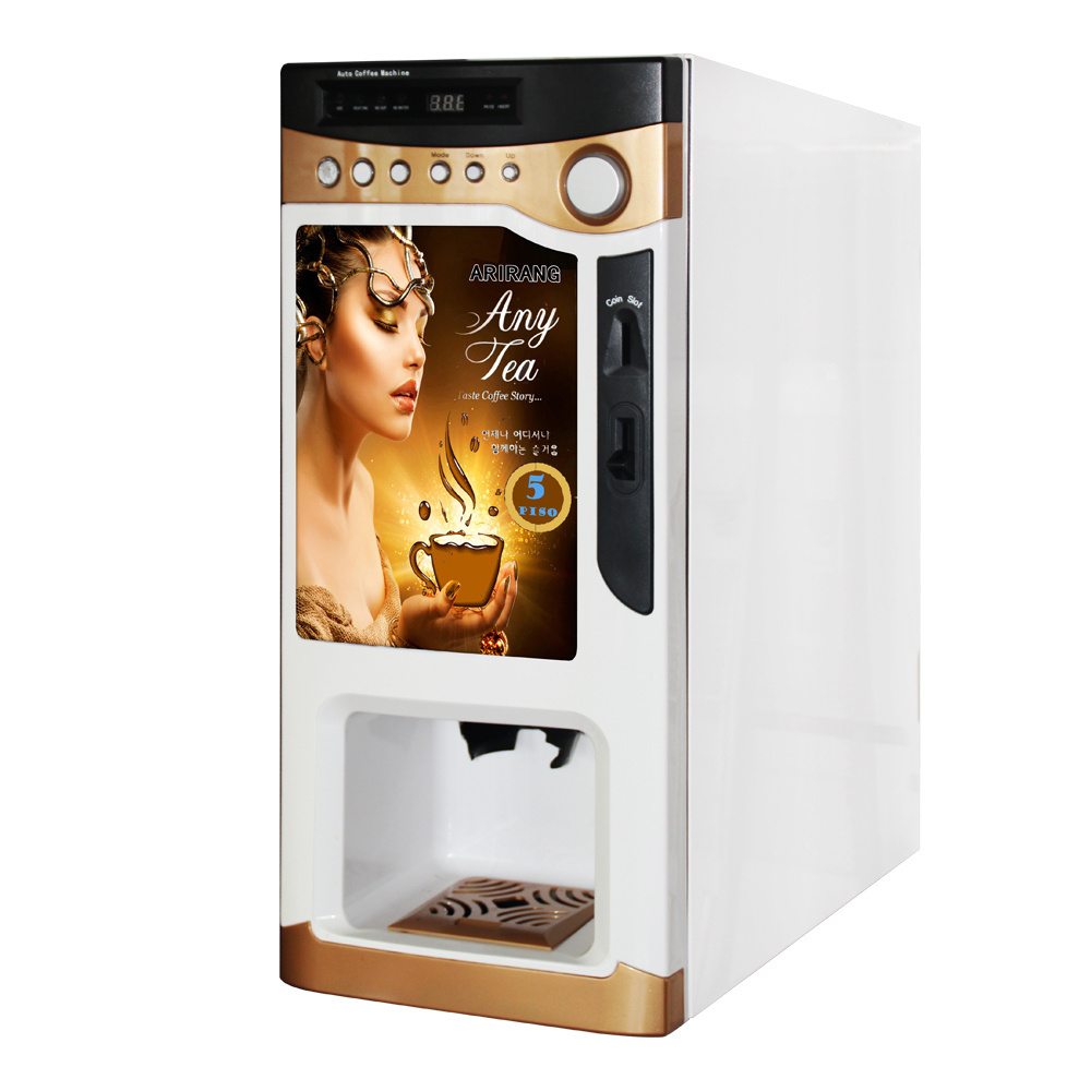 LE303V Levending Fully Automatic Coin Operated Instant Small Hot Chocolate Tea Turkish Coffee Vending Machine